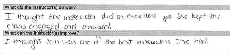 I thought the instructor did an excellent job.  She kept the class engaged and amused.  I thought Jill was one of the best instructors I've had.